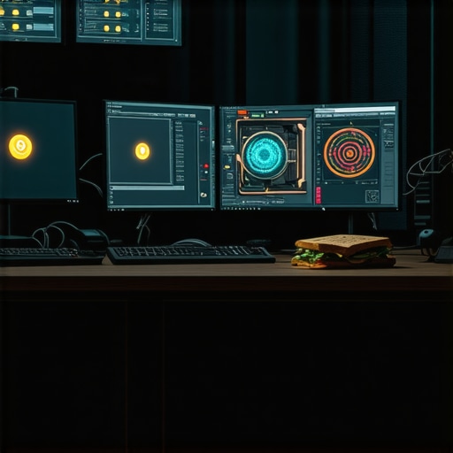 A high-tech DIY computer vision lab with GPUs and code screens