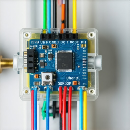 ESP32 and relay connected to a water heater for AI energy optimization.