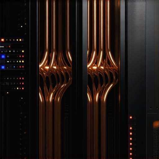 Unutrašnjost prilagođenog AI servera sa više grafičkih kartica i sistemom za hlađenje