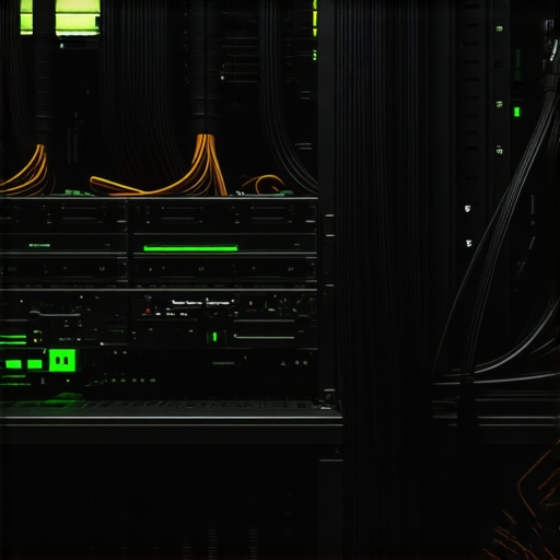 Close up of high-end GPU components for AI model training in a workshop environment