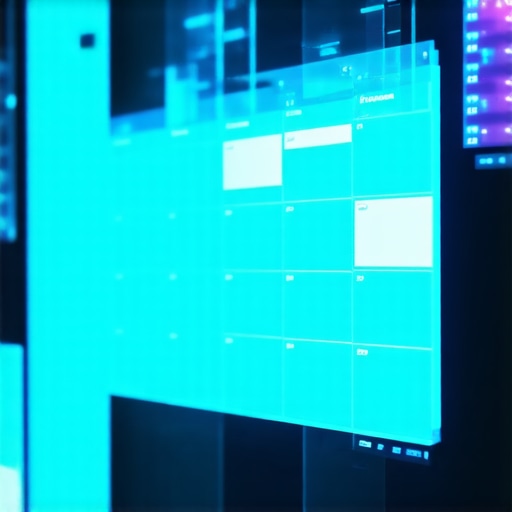 AI task manager planning a work week on a digital screen