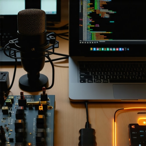 Hardverski set za AI prevođenje u realnom vremenu sa mikrofonom i laptopom