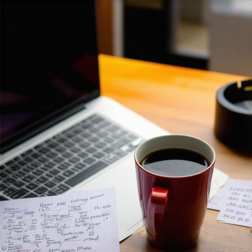 DIY IT radni prostor 2026 Radni sto sa laptopom i koderskim bilješkama u mračnoj sobi