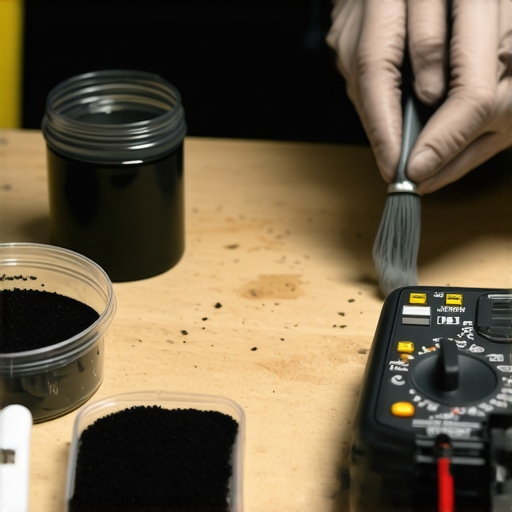 DIY Nanotechnology Workshop Setup 2026 A detailed view of a DIY maker workspace for creating smart materials using AI and nanotechnology.