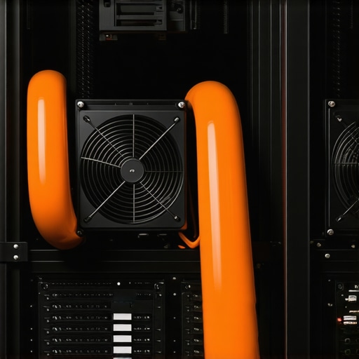 Ručno pravljen sistem hlađenja za server sa ventilatorima i PVC cijevima.