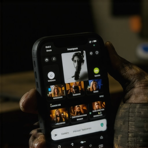 Smartphone s crno-bijelim ekranom u radionici