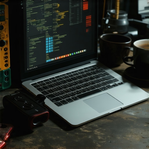 Radni sto sa laptopom i alatom koji simbolizuje no-code razvoj