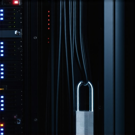 Digitalna tvrdjava i zastita podataka 2026 Sigurnosni server sa katancem i kablovima koji simbolizuje Zakon o zastiti podataka