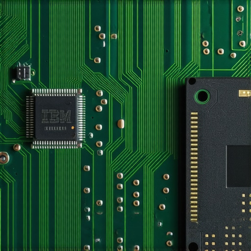 Poređenje starih IBM čipova i moderne mikroelektronike u mračnoj radionici