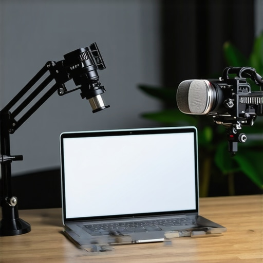Idealni setup za AI intervju 2026 Profesionalna oprema za automatizovani intervju uključujući mikrofon i osvjetljenje