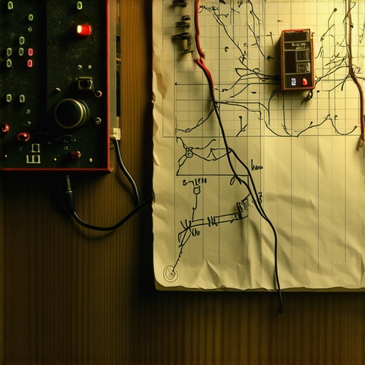 Logika neuronske mreže u praksi Ručno crtana neuronska mreža na radnom stolu u radionici