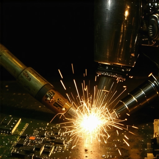 Rastavljeni robotski mozak na radnom stolu sa alatima