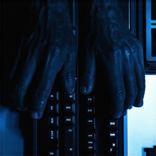 Krupni plan ruku koje kucaju prompte na mehaničkoj tastaturi u mračnoj sobi.