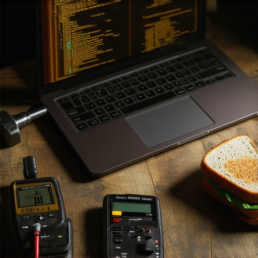 Kombinacija tradicionalnog alata i AI tehnologije na radnom stolu