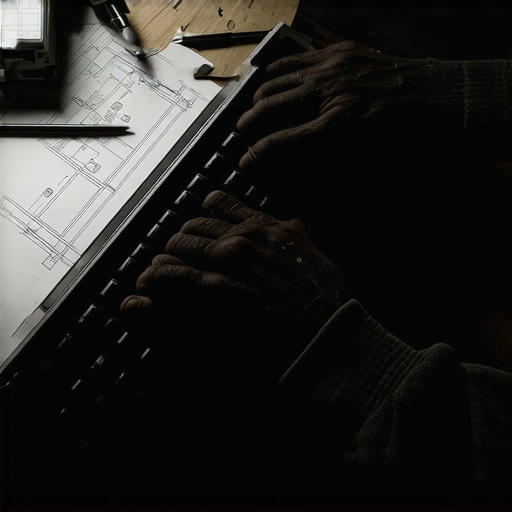 Ruke majstora kako kucaju precizne AI upute na tastaturi u radnom prostoru