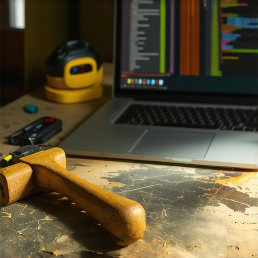 Laptop i alat na radnom stolu kao simbol AI automatizacije rada