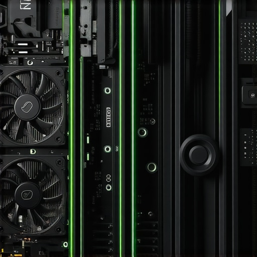 Nvidia RTX grafička kartica unutar kućišta sa zelenim osvjetljenjem