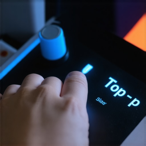 Podešavanje Top-p parametra u radnom okruženju Ručno podešavanje AI parametara na kontrolnoj ploči u digitalnoj radionici