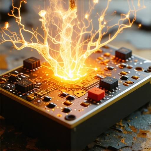 Multimetar testira oštećeno AI kolo koje simbolizuje ispravljanje grešaka u vještačkoj inteligenciji