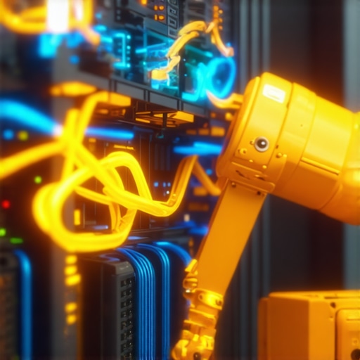 Unutrašnjost servera sa AI dijagramom i procesom popravke bagova