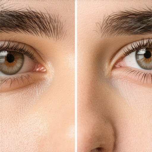 Detaljan prikaz razlike između pikselizirane slike i profesionalno odrađenog AI upscalinga sa teksturom kože.