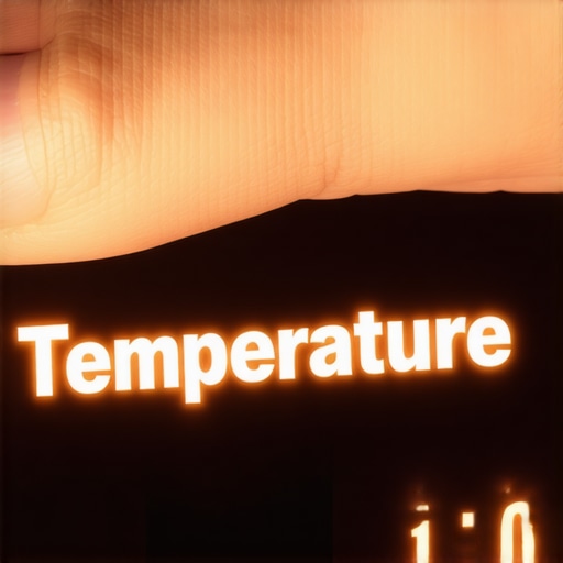 Ruka podesava digitalni klizac za temperaturu AI modela