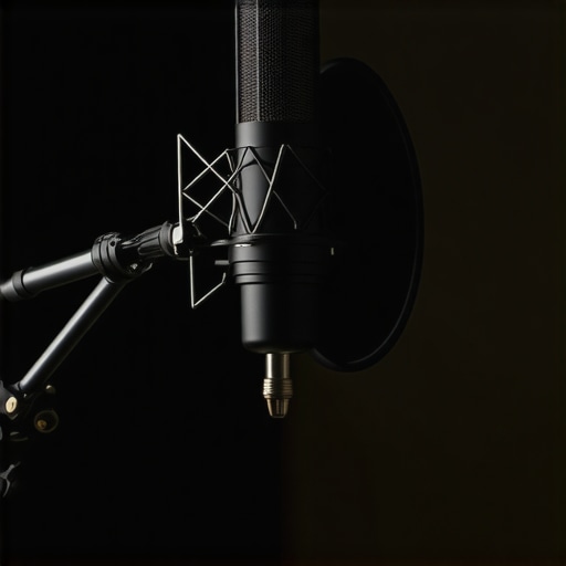 Profesionalna postavka dinamičkog mikrofona 2026 Crni dinamički mikrofon sa XLR kablom na metalnom držaču u studiju