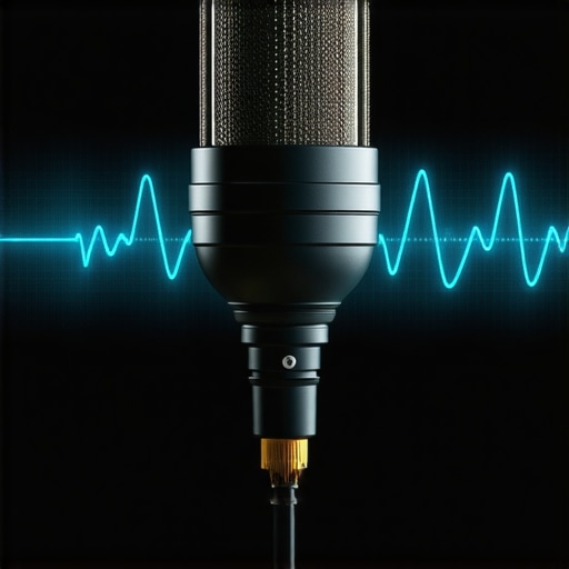 Mikrofon sa digitalnim AI talasima koji simbolizuju Suno AI trikove