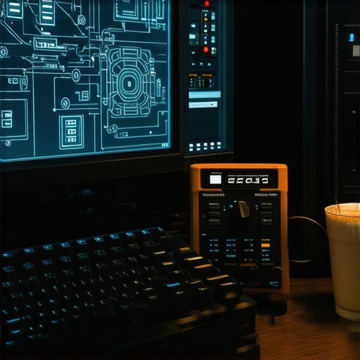 AI inženjer radni sto sa serverima i dijagramima