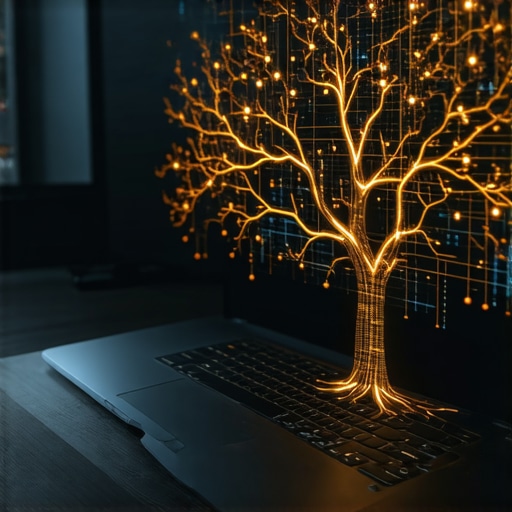 Random Forest Visualization 2026 Professional dashboard showing Random Forest machine learning model structure and data nodes.