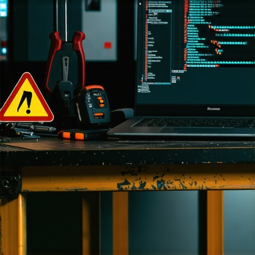 Radni sto sa laptopom i alatima koji simbolizuju sigurnost podataka