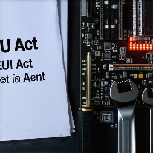 Radni sto sa alatima i dokumentacijom o AI zakonu 2026