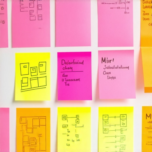 Vizuelni prikaz organizacije AI tima na Miro tabli sa ulogama i procesima