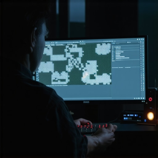 Digitalni umjetnik provjerava AI artefakte na monitoru