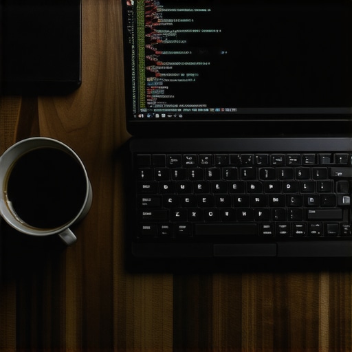 Hakerski radni sto sa kodom za razvoj vještačke inteligencije