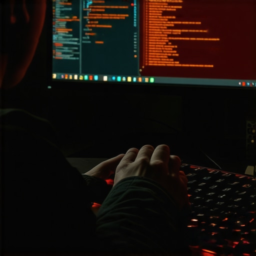 Tehnički intervju u 2026: Digitalna bauštela Programer radi na kodu pod pritiskom, simbolizujući težinu tehničkog intervjua