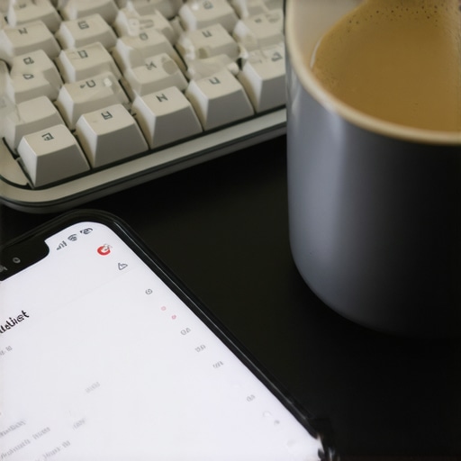 A smartphone displaying a Todoist task manager interface with AI smart filters in a gritty workshop setting.