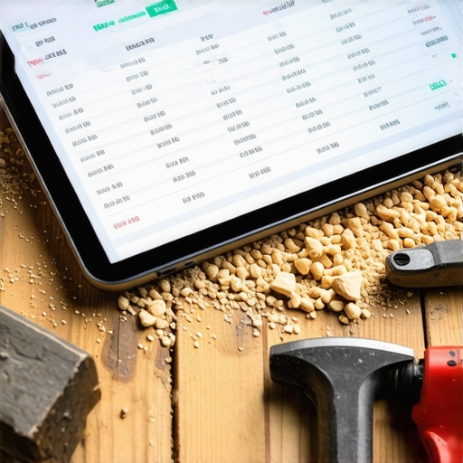 AI tool for finding cheapest DIY materials on a dusty workbench