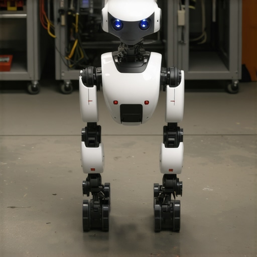 Boston Dynamics Spot u industrijskoj radioni Boston Dynamics Spot robot pored radnog stola sa alatima u fabrici