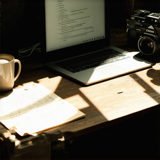 Postavka za pisanje filmskog scenarija uz pomoć vještačke inteligencije na radnom stolu