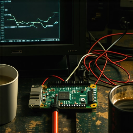 Radni sto sa elektronikom i prikazom neuronske mreže za mašinsko učenje.