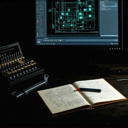 Digitalna kovačnica GPT modela Radni sto sa AI strukturama i mehaničarskim alatima koji simbolizuju DIY razvoj vještačke inteligencije