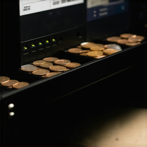 Prikaz kućnog servera i novca kao simbol spoja AI tehnologije i finansija