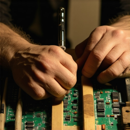 Ljudske ruke popravljaju naprednu tehnologiju koristeći tradicionalne metode