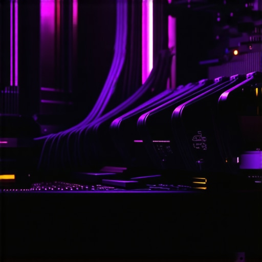 Grafička karta koja pokreće lokalni mašinski model u mračnom studiju.