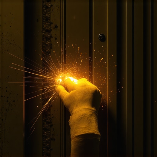Close up of a robotic hand and exposed wires in a DIY workshop setting showing technical empathy calibration.