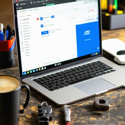Radni sto sa laptopom koji prikazuje Zapier workflow i AI integraciju